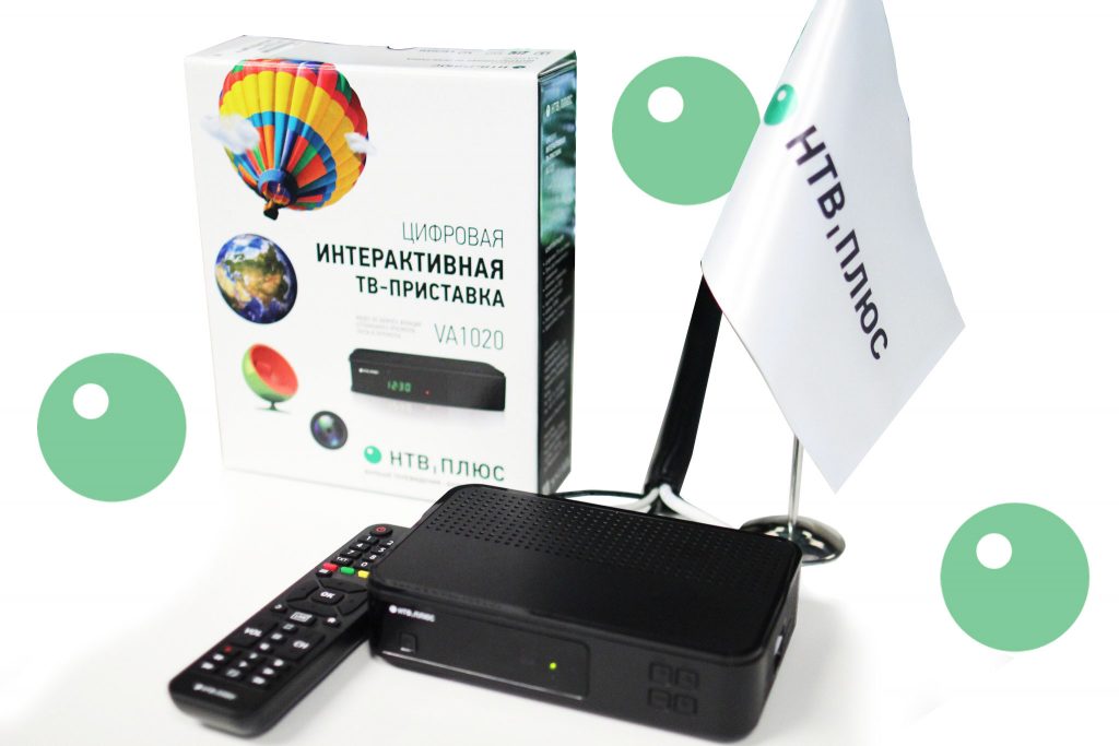 Оборудование для приема каналов НТВ-ПЛЮС Интерактивная ТВ-приставкаVA1020